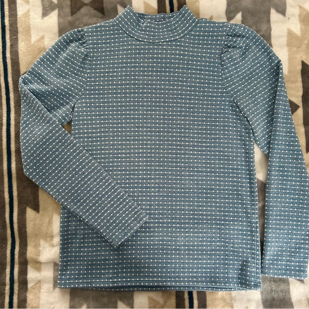Madewell Jacquard Puff-Sleeve Mockneck Top
Size Small - Picture 3 of 8